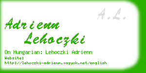 adrienn lehoczki business card